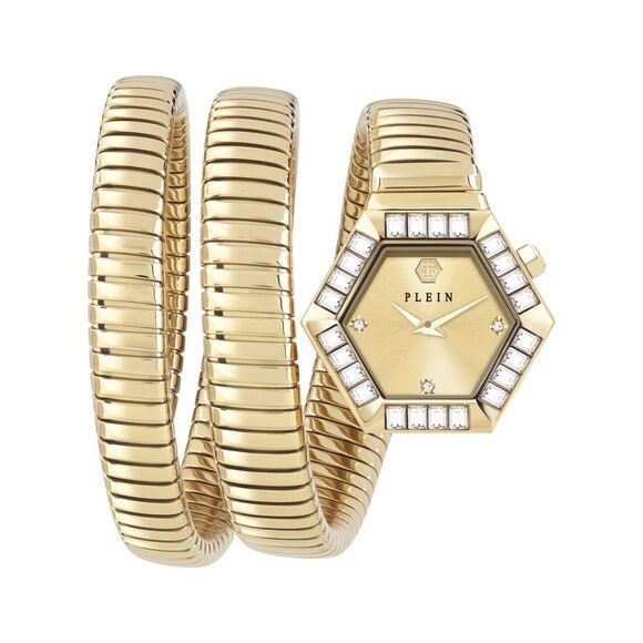$nake Hexagon Crystal Watch